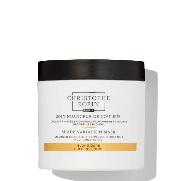 Christophe Robin Shade Variation Mask - Golden Blonde dažanti plaukų kaukė, 250 ml