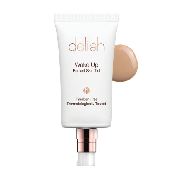 delilah Wake Up Radiant Skin Tint tonuojantis veido kremas su spalva, 30 ml, Amber (delilah)