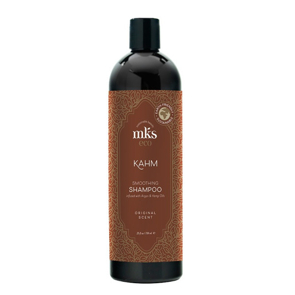 MKS eco (Marrakesh) KAHM SMOOTHING SHAMPOO plaukus tiesinantis šampūnas, 739 ml