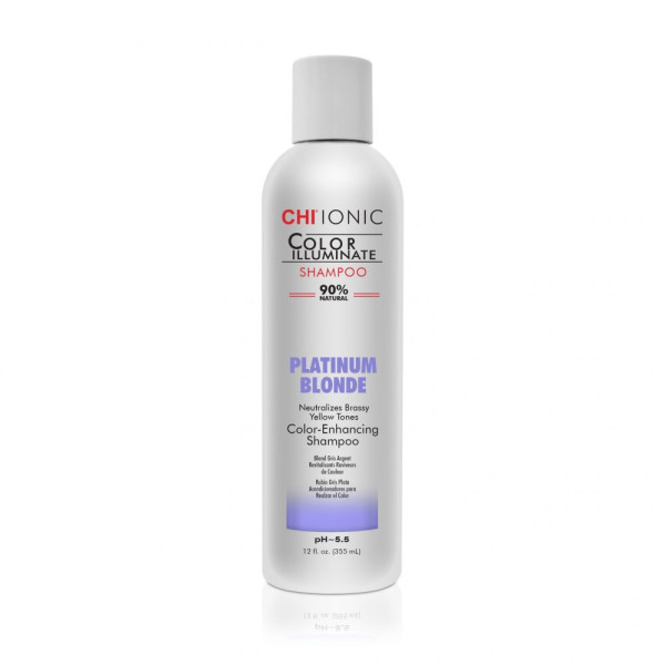 CHI IONIC COLOR ILLUMINATE spalvą atgaivinantis šampūnas – Platinum Blonde 355 ml