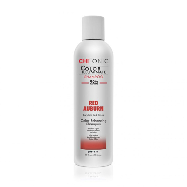 CHI IONIC COLOR ILLUMINATE spalvą atgaivinantis šampūnas – Red Auburn 355 ml