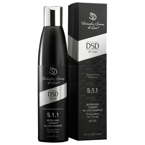 DSD Deluxe Botox Hair Therapy de Luxe Shampoo DSD 5.1.1 plaukų šampūnas su botoksu, 200 ml