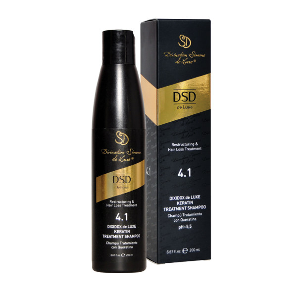DSD Deluxe Dixidox de Luxe Keratin Treatment Shampoo DSD 4.1 atstatantis šampūnas su keratinu, 200 ml