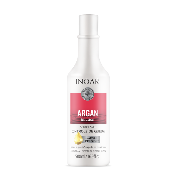 INOAR Argan Infusion Loss Control Shampoo - šampūnas stabdantis plaukų slinkimą, 500 ml