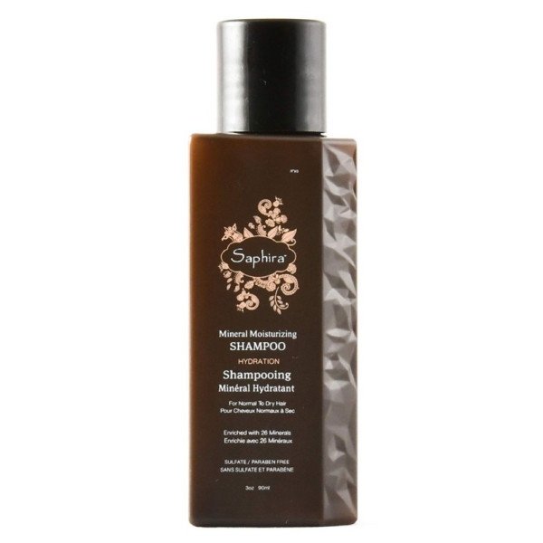Saphira Mineral Moisturizing Shampoo drėkinamasis šampūnas plaukams su Negyvosios jūros mineralais, 90 ml