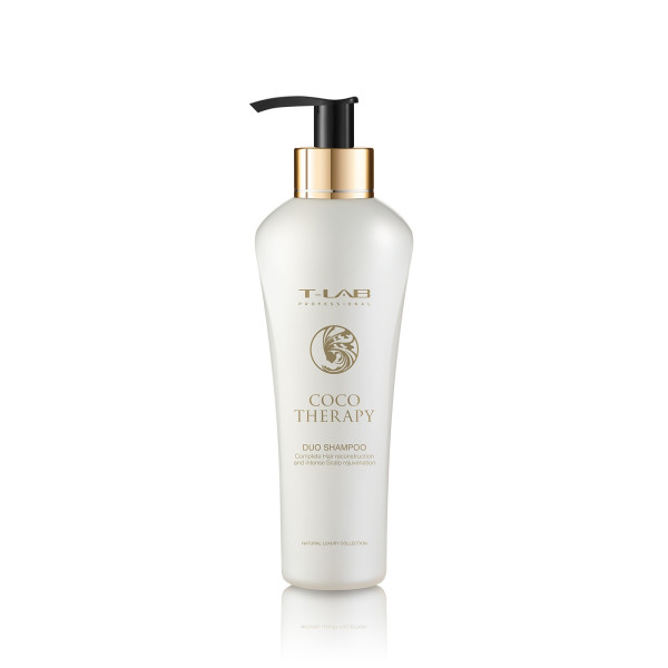 T-LAB Professional Coco Therapy DUO Shampoo sausų ir pažeistų plaukų šampūnas, 300 ml