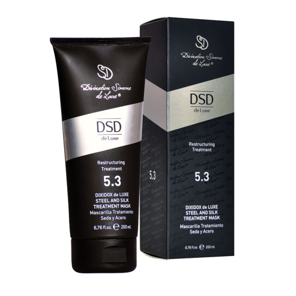 DSD Deluxe Dixidox de Luxe Steel And Silk Treatment Mask DSD 5.3 intensyvi atstatomoji kaukė su šilku, 200 ml