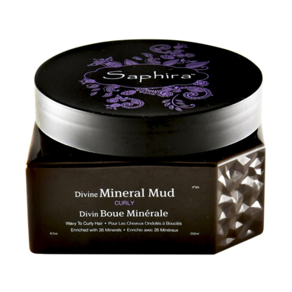 Saphira Divine Mineral Mud kaukė-mineralinis purvas plaukams, intensyviai drėkinantis, besipučiantiems plaukams, 250 ml