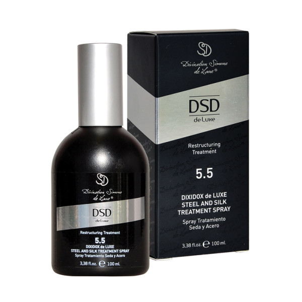 DSD Deluxe Dixidox de Luxe Steel And Silk Treatment Spray DSD 5.5 intensyvi atstatomoji purškiama priemonė su šilku, 100 ml