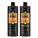 INOAR Blends Duo Kit rinkinys su vitaminu C (šampūnas, 1000 ml, kondicionierius, 1000 ml)