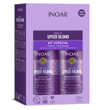 INOAR Speed Blond Duo Kit - priemonių rinkinys šviesiems plaukams, 2x250 ml