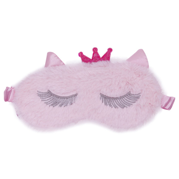 Be OSOM Hot & Cold Eye Mask šildanti/šaldanti akių kaukė - miego akiniai, rožinė, su kailiuku