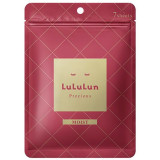 LuLuLun Precious Mask Red 7 Pack intensyviai drėkinančių vienkartinių veido kaukių rinkinys brandžiai veido odai, 7 vnt.