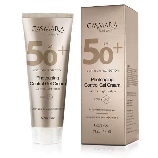 Casmara Photoaging Control Gel Cream SPF 50 selinis veido kremas su SPF, 50 ml