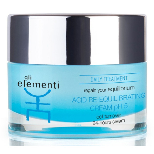 Gli Elementi Acid Re-Equilibrating Cream pH 5 atstatomasis veido odos kremas, 50 ml