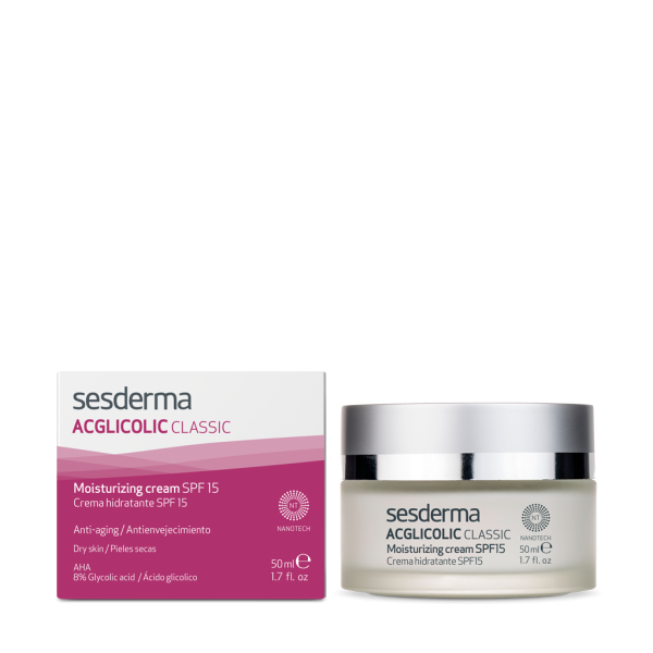 Sesderma Acglicolic Classic drėkinamasis kremas SPF 15, 50 ml