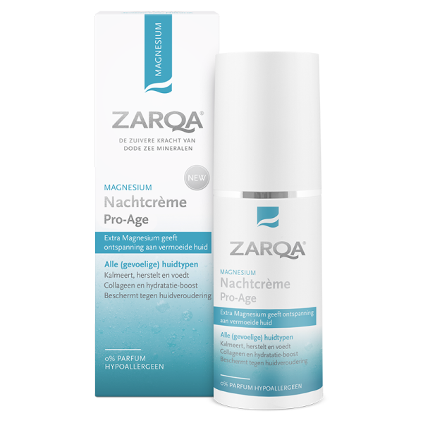 Zarqa Magnesium naktinis kremas brandžiai odai, 50 ml