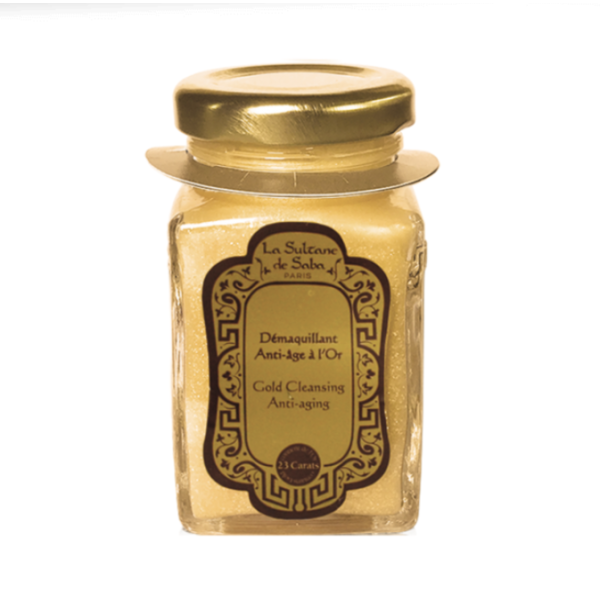 La Sultane de Saba Gold and Champagne gelinis makiažo valiklis su aukso dalelėmis, 100 ml