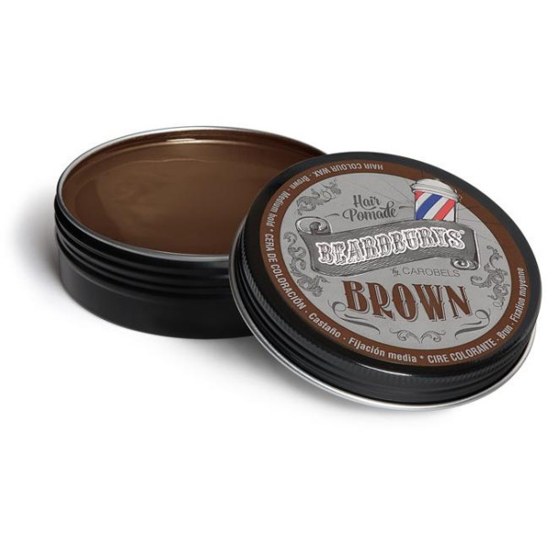 Beardburys Color Wax Brown šviesiai rudos spalvos dažanti pomada, 100 ml