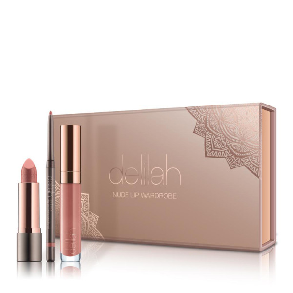 delilah NUDE LIP WARDROBE dekoratyvinės kosmetikos rinkinys lūpoms