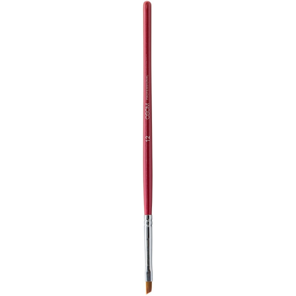 Teptukas kinietiškai nagų dailei Osom Professional Art Brush, plokščias, 4 mm