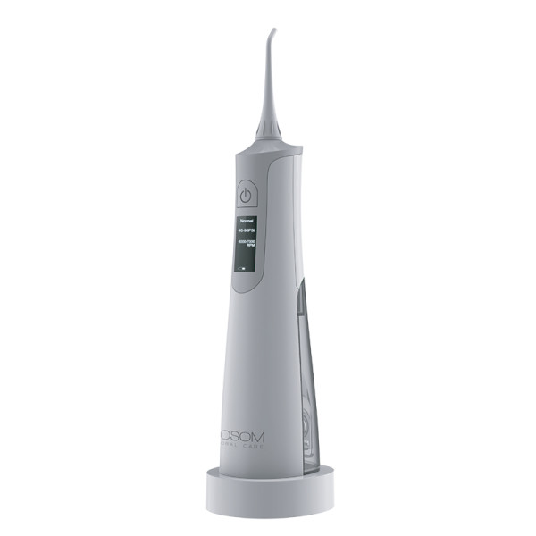 OSOM Oral Care Silver burnos irigatorius, IPX7, LCD ekranėlis, sidabrinė spalva
