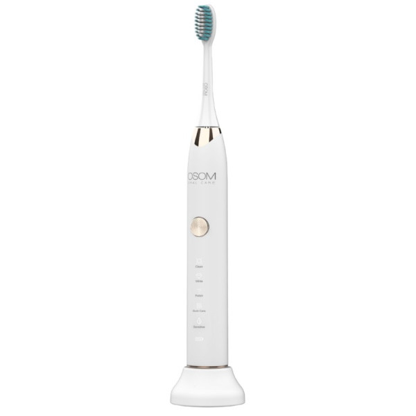 OSOM Oral Care Sonic Toothbrush White įkraunamas, elektrinis dantų šepetėlis, baltos spalvos, IPX7