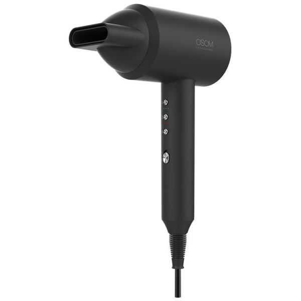 Osom Professional BLDC Hair Dryer Plaukų džiovintuvas, juodos spalvos, BLDC variklis, 1800 W