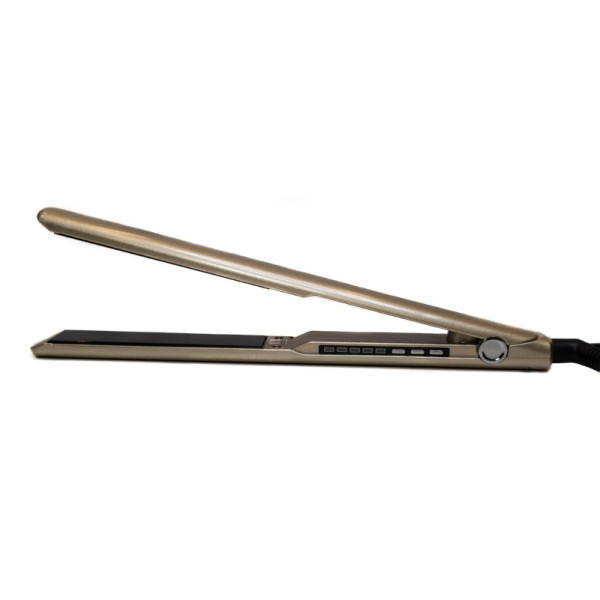 OSOM Professional plaukų tiesintuvas 150-230C, aukso spalvos, su titano plokštelėmis