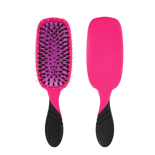 WETBRUSH PRO SHINE ENHANCER plaukų šepetys su šerno šereliais, rožinis