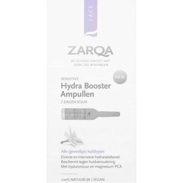 Zarqa Hydra Booster ampulės, 7 dienų priežiūra