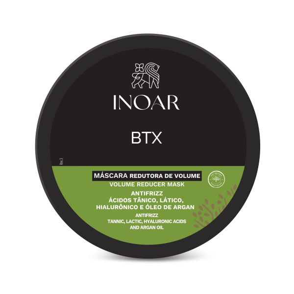 INOAR BTX Anti-frizz Mask intensyviai plaukus glotninanti kaukė, 200 g