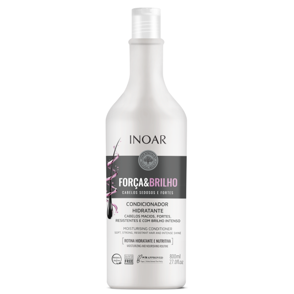 INOAR Força & Brilho Conditioner drėkinantis kondicionierius, 800 ml