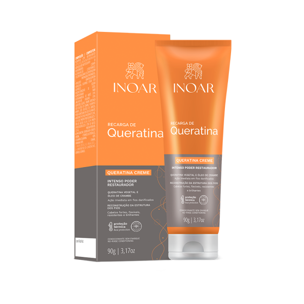 INOAR Queratina Creme Keratin Recharge keratino kremas, 90 g