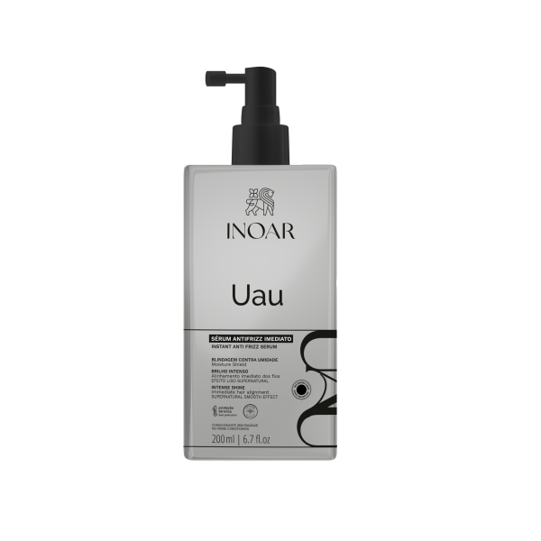 INOAR Uau Instant Anti Frizz Serum intensyviai glotninantis serumas, 200 ml