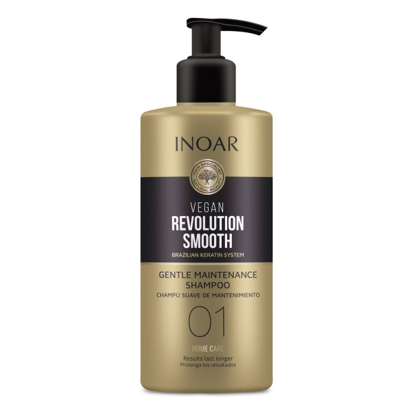 INOAR Vegan Revolution Smooth Gentle Maintenance Shampoo, Step 1 palaikomasis šampūnas, 350 ml
