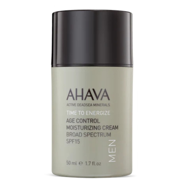 AHAVA Men's Age Control Moisturizing Cream Broad Spectrum SPF15 drėkinamasis veido kremas vyrams, 50 ml