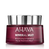 AHAVA Mineral Mud Brightening & Hydrating Facial Treatment Mask šviesinamoji ir drėkinamoji veido kaukė, 50 ml