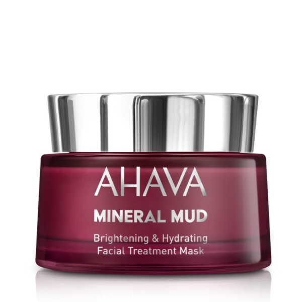 AHAVA Mineral Mud Brightening & Hydrating Facial Treatment Mask šviesinamoji ir drėkinamoji veido kaukė, 50 ml