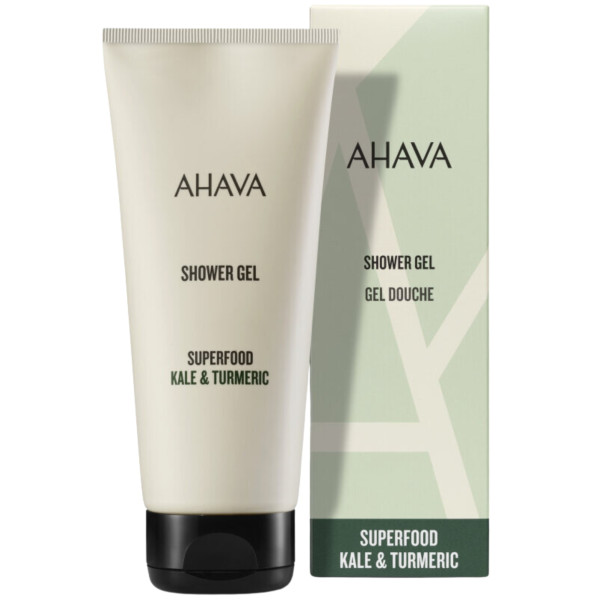 AHAVA Shower Gel - Kale & Turmeric dušo gelis, 200 ml