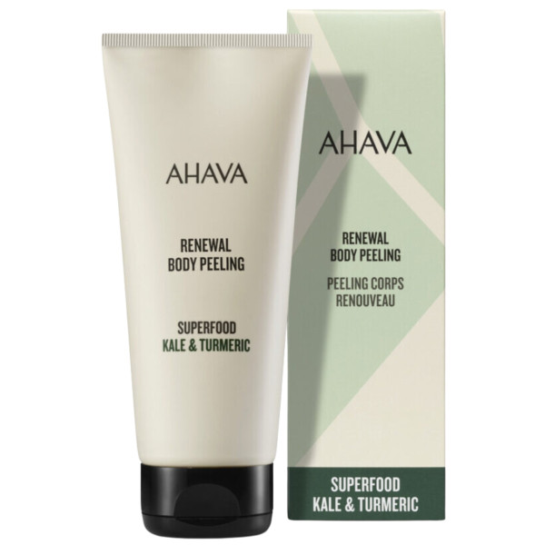 AHAVA Superfood Kale & Turmeric Renewal Body Peeling kūno šveitiklis, 200 ml