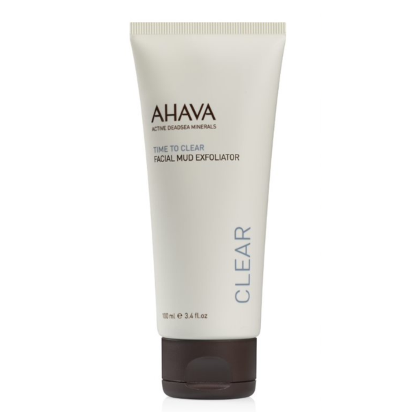 AHAVA Time To Clear Facial Mud Exfoliator purvo šveitiklis veidui, 100 ml