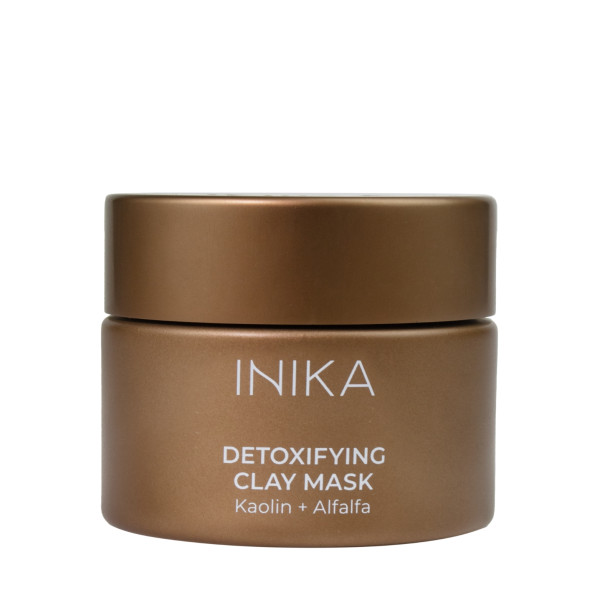 INIKA Organic Detoxifying Clay Mask detoksikuojanti molio veido kaukė, 50 ml