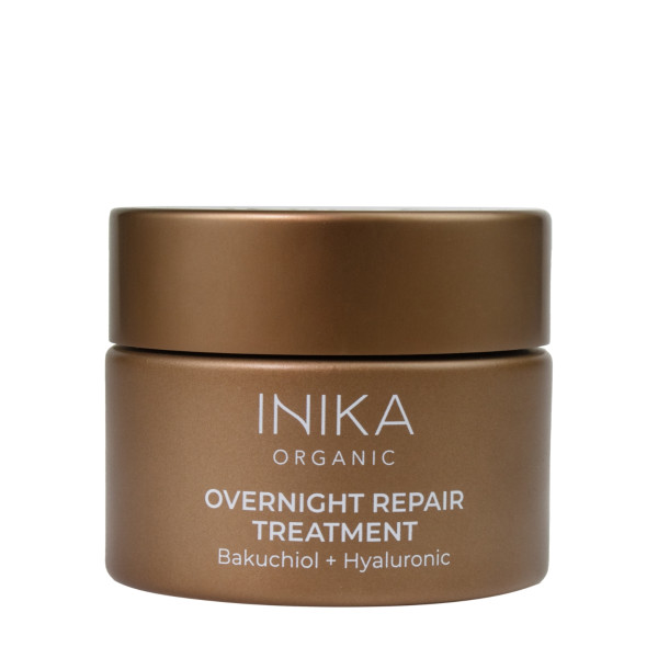 INIKA Organic Overnight Repair Treatment naktinė atstatomoji veido kaukė, 50 ml