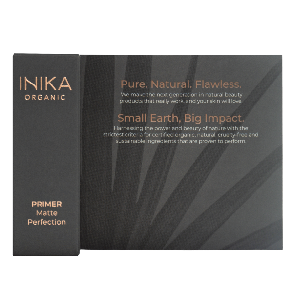 INIKA Organic Primer Matte Perfection sertifikuota organiška matinį efektą suteikianti makiažo bazė, 4 ml