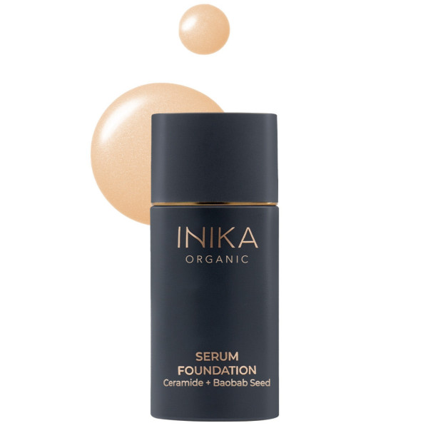 INIKA Organic Serum Foundation seruminis makiažo pagrindas, atspalvis: Bold, 25 ml