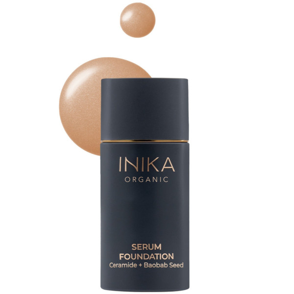 INIKA Organic Serum Foundation seruminis makiažo pagrindas, atspalvis: Fearless, 25 ml