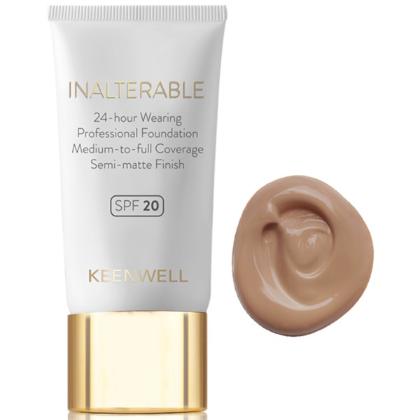 Keenwell inalterable skystas makiažo pagrindas su spf20, 30 ml (nr. 5)