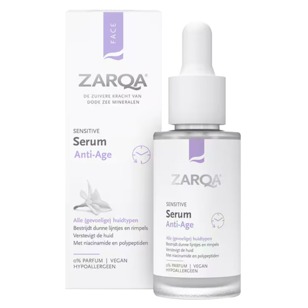 Zarqa Sensitive Serum Anti-Age jauninantis veido serumas, 30 ml