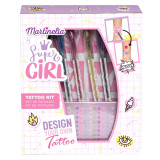 Martinelia Super Girl Tattoo Kit tatuiruočių rinkinys vaikams